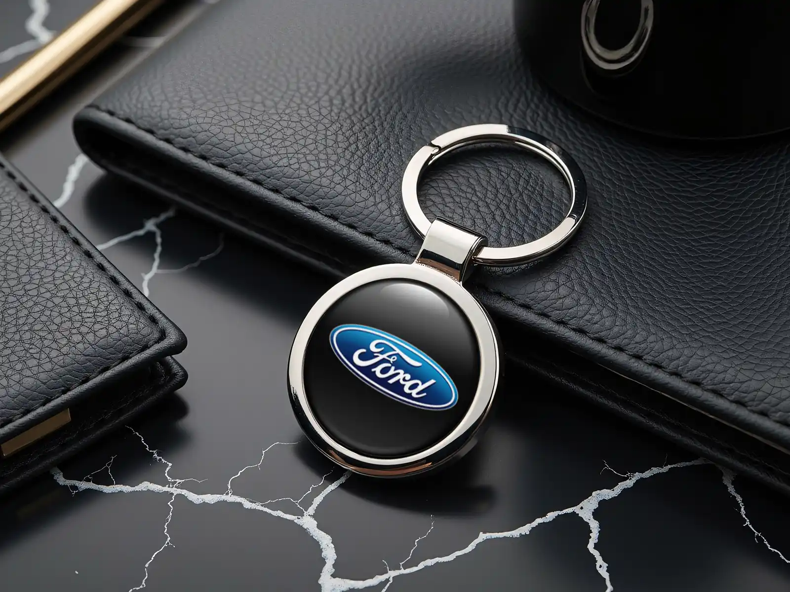Ford Designer Schlüsselanhänger Ring Luxus Edition